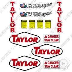 Fits Taylor TX550 Decal Kit Forklift