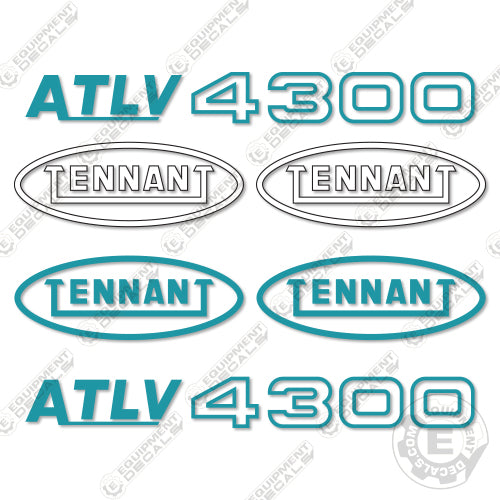 Tennant 4300 ATLV Decal Kit ATLV - Aftermarket Kit