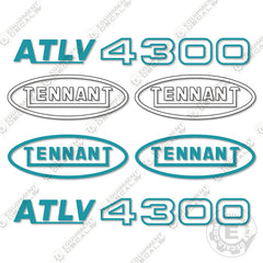Tennant 4300 ATLV Decal Kit ATLV - Aftermarket Kit