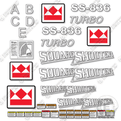 Fits Terex SS-836 Turbo Decal Kit Telehandler - SharpShooter