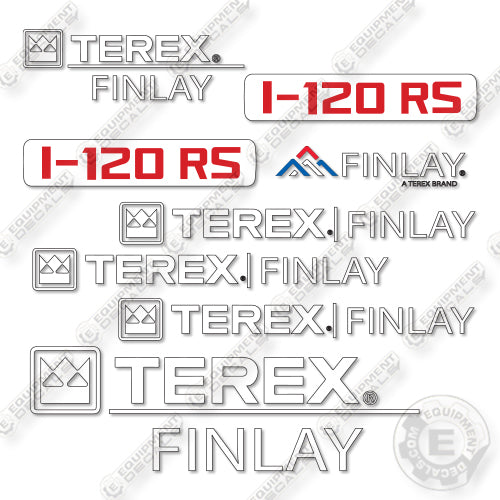 Terex 1-120RS Decal Kit Impact Crusher-Aftermarket Kit