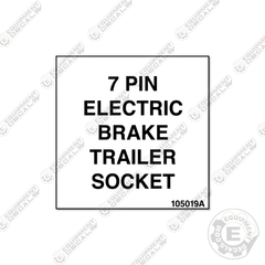 Fits Terex 7 Pin Decal 2"