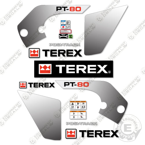 Terex PT-80 Decal Kit Compact Track Loader - Aftermarket Kit