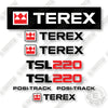 Image of Terex TSL220 Decal Kit Skid Steer Loader - Aftermarket Kit