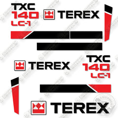 Terex TXC140LC-1 Decal Kit Hydraulic Excavator -Aftermarket Kit