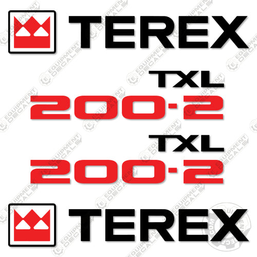Terex TXL200-2 Decal Kit Wheel Loader - Aftermarket Kit