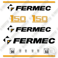 Fits Terex-Fermec 150 Decal Kit Mini Excavator
