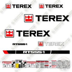 Terex RT555-1 Decal Kit Crane- Aftermarket Kit