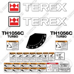 Fits Terex TH1056C Decal Kit Telehandler