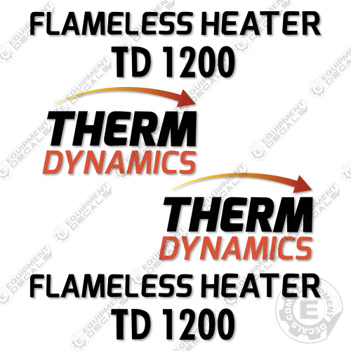 Fits Therm TD-1200 Decal Kit Heater