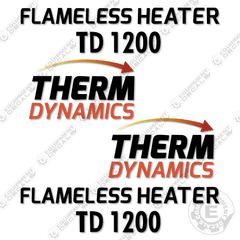 Fits Therm TD-1200 Decal Kit Heater