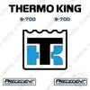 Image of Fits ThermoKing Precedent S-700 Decal Kit Trailer Refrigeration Unit