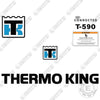 Image of Fits ThermoKing T-590 Decal Kit Trailer Refrigeration Unit