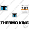Image of Fits ThermoKing T-690 Decal Kit Trailer Refrigeration Unit