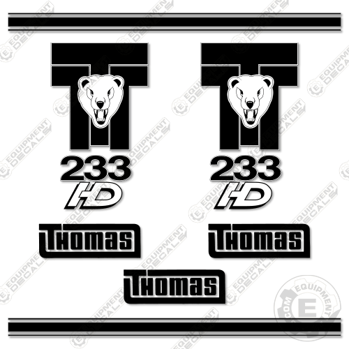 Fits Thomas T-233HD Decal Kit Skid Steer