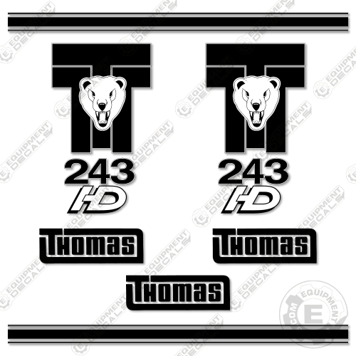 Fits Thomas T-243HD Decal Kit Skid Steer