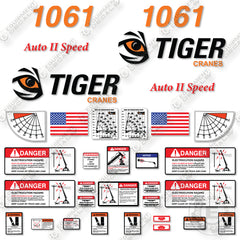 Fits Tiger 1061 Decal Kit Crane