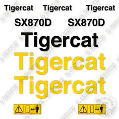 Fits Tigercat SX870D Decal Kit Feller Buncher