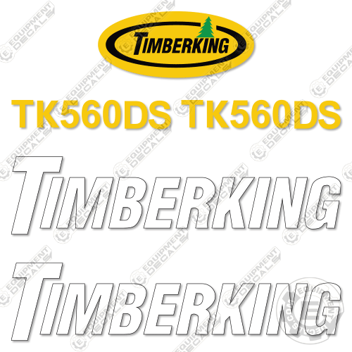 Fits TimberKing TK560DS Decal Kit Trailer Log Loader