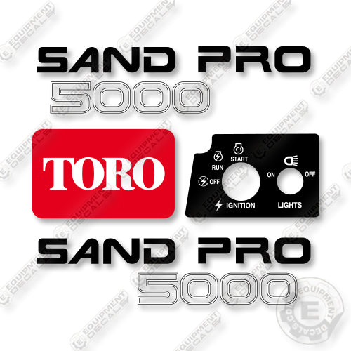 Toro Sand Pro 5000 Decal Kit UTV- Aftermarket Kit