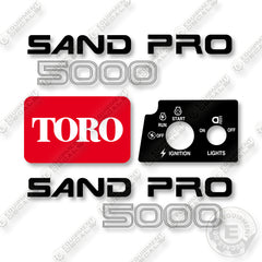 Toro Sand Pro 5000 Decal Kit UTV- Aftermarket Kit