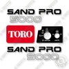 Image of Toro Sand Pro 5000 Decal Kit UTV- Aftermarket Kit