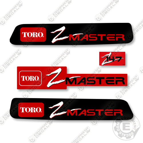 Toro Z-Master Z147 Decal Kit Riding Mower - Aftermarket Kit