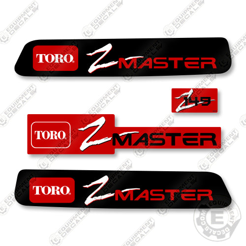 Toro Z-Master Z149 Decal Kit Riding Mower - Aftermarket Kit