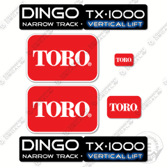 Fits Toro Dingo TX-1000 Decal Kit Mini Skid-Steer