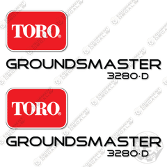 Fits Toro Groundmaster 3280D Decal Kit Mower