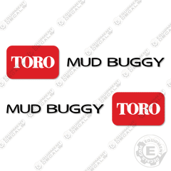 Fits Toro Mud Buggy Decal Kit