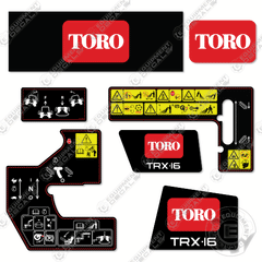 Fits Toro TRX-16 Decal Kit Walk-Behind Trencher