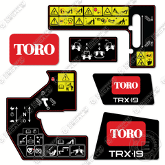 Fits Toro TRX-19 Decal Kit Walk-Behind Trencher
