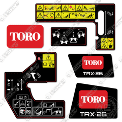 Fits Toro TRX-26 Decal Kit Walk-Behind Trencher