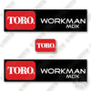 Image of Toro Workman MDX Decal Kit UTV- Aftermarket Kit