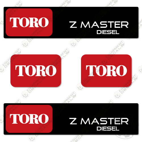 Fits Toro Z-Master Diesel Decal Kit Mower