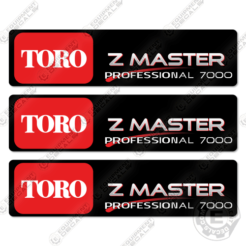 Fits Toro Z Master Professional 7000 Decal Kit Mower