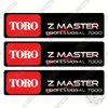 Image of Fits Toro Z Master Professional 7000 Decal Kit Mower