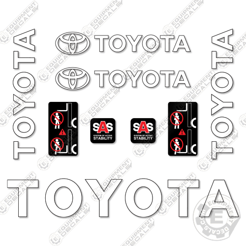 Fits Toyota 52-6FGCU25 Decal Kit Forklift