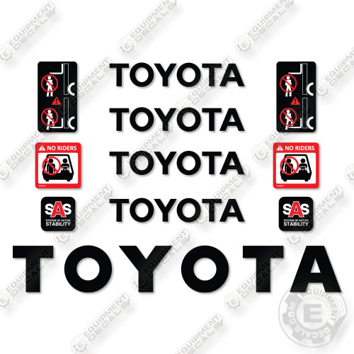 Toyota 7FBEHU18 Decal Kit Forklift -Aftermarket Kit