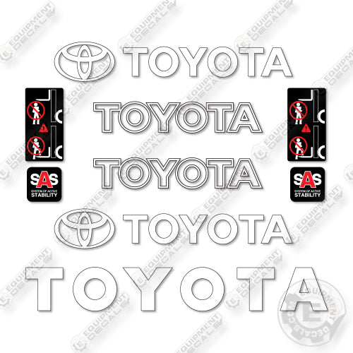 Toyota 62-6fd25 Decal Kit Forklift -Aftermarket Kit