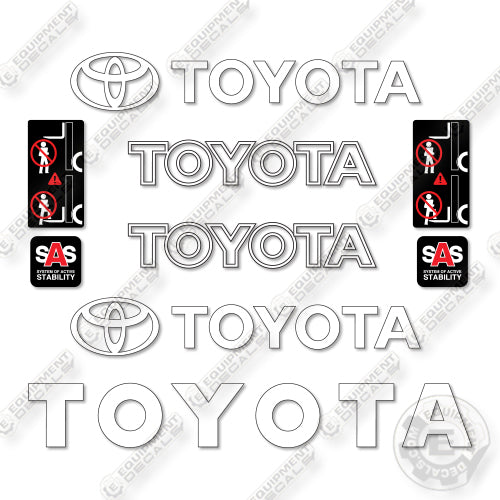 Toyota 62-6fdu20 Decal Kit Forklift -Aftermarket Kit