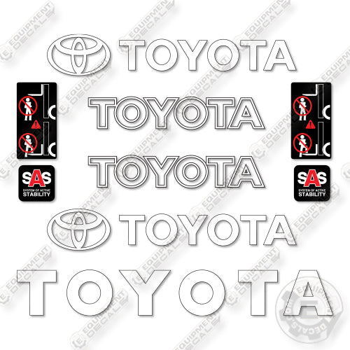 Toyota 62-6fdu25 Decal Kit Forklift -Aftermarket Kit