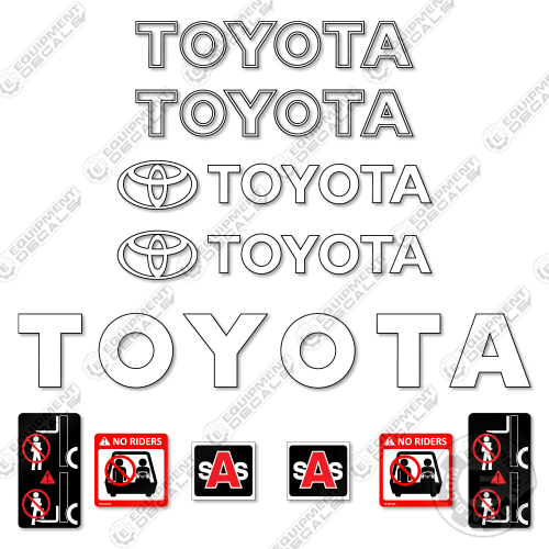 Fits Toyota 7FBCHU25 Decal Kit Forklift