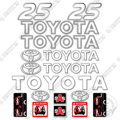 Fits Toyota 7FGCU25 Decal Kit Forklift