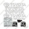 Image of Toyota 8BRU23 Decal Kit Forklift -Aftermarket Kit