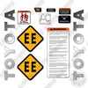Image of Toyota 8HBE30 Decal Kit Pallet Jack -Aftermarket Kit