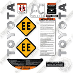 Toyota 8HBE40 Decal Kit Pallet Jack -Aftermarket Kit