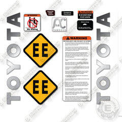 Toyota 8HBW30 Decal Kit Pallet Jack -Aftermarket Kit