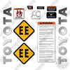 Image of Toyota 8TB50 Decal Kit Tow Tractor -Aftermarket Kit